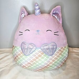 Squishmallows Official Kellytoy Plush 16" Anya The Caticorn Mermaid